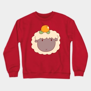 Orange Fruit Sheep Face Crewneck Sweatshirt